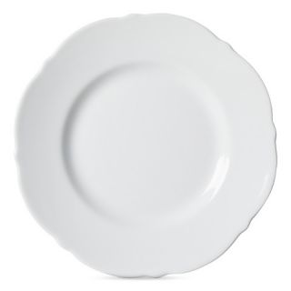 ™ Scallop Ceramic Salad Plate Set of 4   White