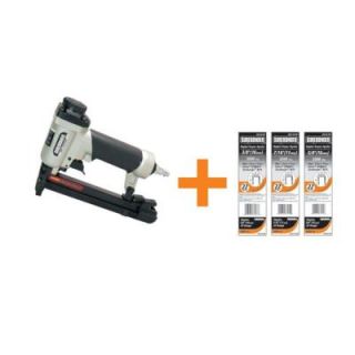 Surebonder Pneumatic Upholstery Stapler with 22 Gauge Upholstery Staples (3/8 in., 7/16 in. and 5/8 in.) 9615A 300 3