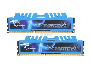 G.SKILL Ripjaws X Series 8GB (2 x 4GB) 240 Pin DDR3 SDRAM DDR3 1600 (PC3 12800) Desktop Memory Model F3 12800CL7D 8GBXM