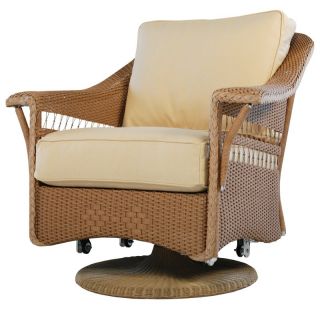 Lloyd Flanders Nantucket All Weather Wicker Swivel Glider Lounge Chair   Outdoor Lounge Chairs