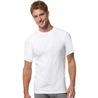 Hanes Mens X Temp Crew Neck White Undershirt (3 Pack)   16664484