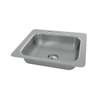 Single Seamless Bowl 1 Compartment Drop in Hand Sink by Advance Tabco