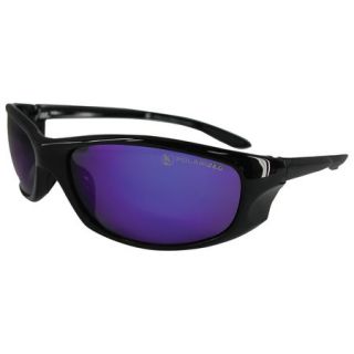 Angler Sunglasses   Black Frame/Blue Mirror Lens 410095