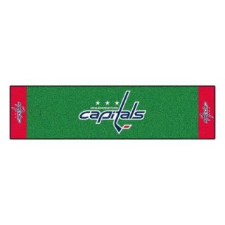 FANMATS NHL Washington Capitals 1 ft. 6 in. x 6 ft. Indoor 1 Hole Golf Practice Putting Green 10564