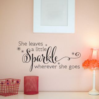 Belvedere Designs LLC She Leaves A Sparkle Wall Decal