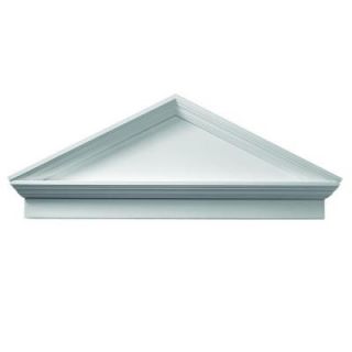 Fypon 54 in. x 22 in. x 3 1/8 in. Polyurethane Combination Peaked Pediment with Bottom Trim CPCP54BT