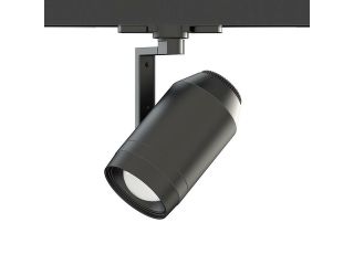 WAC Lighting Paloma LED 24W Continuous Adjustable Beam Angle Low Voltage W Track Head , Black   WTK LED523 930 BK