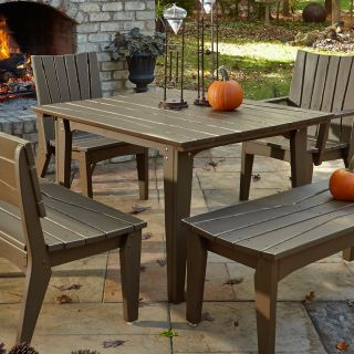 Uwharrie Hourglass 48 in. Square Patio Dining Table   Patio Dining Tables