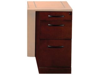 Mayline SDPBFSCR Sorrento Series Veneer Pencil/Box/File Pedestal For Desk Top, Bourbon Cherry