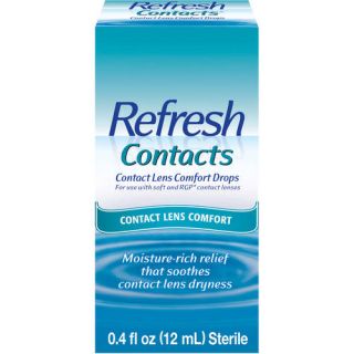 Refresh Sterile Contacts Contact Lens Comfort Drops .4 Fl Oz