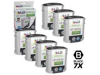 LD© Remanufactured Replacement Ink Cartridge Set of 7 for HP 940XL / 940: Includes 7 Black C4906AN for use in HP OfficeJet Pro 8000, 8500, 8500 Wireless, 8500A, 8500A Plus, 8500A Premium
