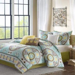 Home Essence Keya Blue 7 Piece Bedding Comforter Set