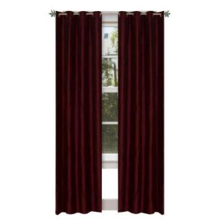 Lavish Home Burgundy Polyester Grommet Curtain   56 in. W x 84 in. L (1 Pair) 63 10010 Bur