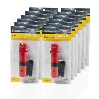 National Geographic Live Prepared 8 1 Emergency Whistle Tool (Set of