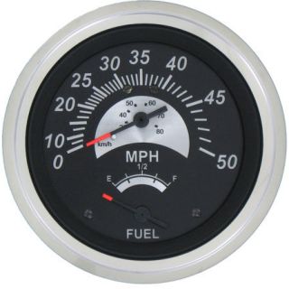 Sierra Black Sterling Speedometer/Fuel Gauge Sierra Part #69073FP 752367