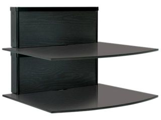 Bell’O BWS 101 Black Ash Two Shelf Component Wall System