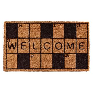 Home & More Crossword Welcome Outdoor Doormat   Doormats