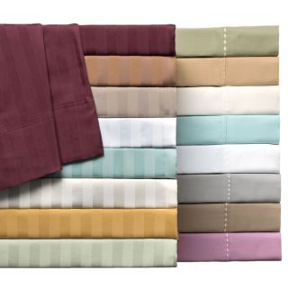 Delray 600 Thread Count Diamond Embroidered Hemstich Solid or Striped