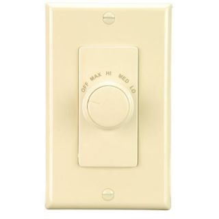 NuTone 4 Speed Ivory Paddle Fan Wall Control 78V