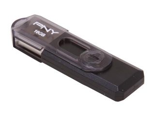 PNY Compact Attaché 16GB USB 2.0 Flash Drive Model P FD16GCOM GE