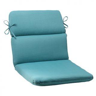Pillow Perfect Outdoor Forsyth Rounded Corners Chair Cushion   Turquoise   7528943