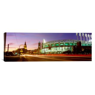 Panoramic Jacobs Field Cleveland, Ohio Photographic Print on Canvas