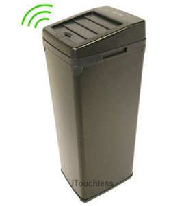 iTouchless SX Black Automatic Steel Trash Can   10716665  