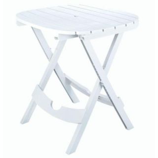 Adams Manufacturing Quik Fold White Patio Cafe Table 8550 48 3700