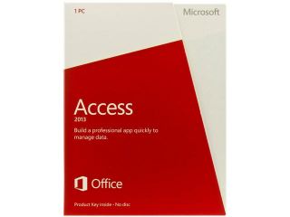 Microsoft Access 2013 Product Key Card (no media)   1 PC