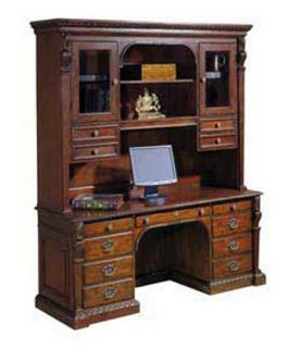 Hekman Credenza and Hutch   Chateau Finish