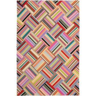 Safavieh Straw Patch Pink/Multi 4 ft. x 6 ft. Area Rug STP150A 4