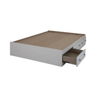 South Shore Furniture Country Poetry Full Size Mates Bed Frame with 3 Drawer in White Wash 9031211