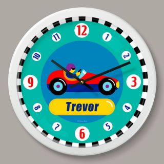 Vroom Personalized 12 Wall Clock