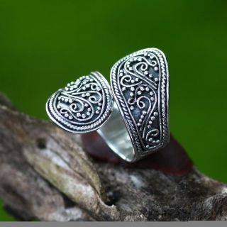Sterling Silver Together Wrap Ring (Indonesia)