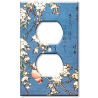 Art Plates Hokusai Weeping Cherry and Bullfinch   Outlet Cover O 491