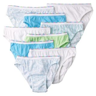 Girls Hanes® Assorted Print 9 pack Bikini Underwear