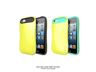 Aeonaz Dual Layer Protective Glow in the Dark Case for iPhone 5 & 5S   White (Mint Glow)
