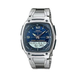 Mens Casio Analog and Digital Watch   Blue/Silver (AW81D 2AV)