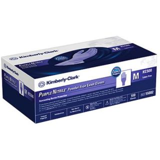 Safeskin Purple Nitrile Powder Free Exam Gloves, Medium