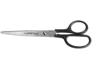 Westcott 10572 Stainless Steel Straight Trimmers, 8 in. Length, 3 in. Cut, Black