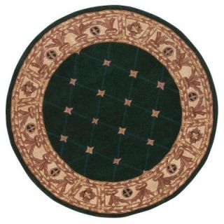 Home Decorators Collection Windsor Hunter Green 8 ft. Round Area Rug 3833345620