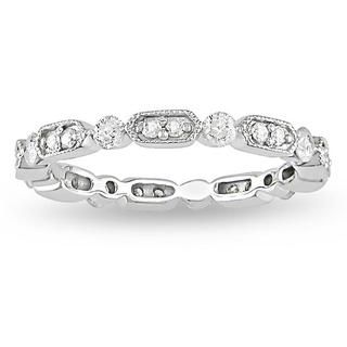 10k White Gold 1/2ct TDW Vintage Diamond Band (G H, I2 I3)