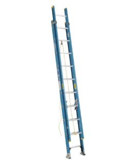Werner D6020 2 20 ft. Fiberglass Extension Ladder   Ladders and Scaffolding