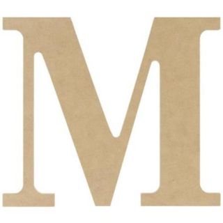MDF Classic Font Wood Letters & Numbers 9.5" Letter M
