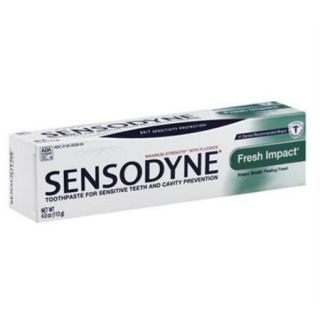 Sensodyne Fluoride Toothpaste, Fresh Impact 4 oz (Pack of 6)