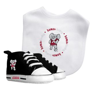 Baby Fanatic Alabama Crimson Tide Bib and Pre walker Shoes Gift Set