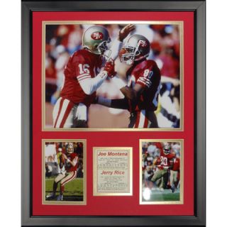 Legends Never Die San Francisco 49ers   Montana Rice Framed Photo