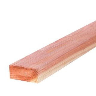 Mendocino Forest Products 1 1/2 in. x 3 1/2 in. x 8 ft. Construction Common Redwood Lumber (4 Pack) 01262