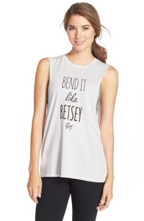 Betsey Johnson Bend It Like Betsey Muscle Tee