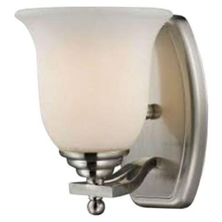 Tulen Lawrence 1 Light Brushed Nickel Incandescent Bath Vanity Light CLI JB704 1V BN